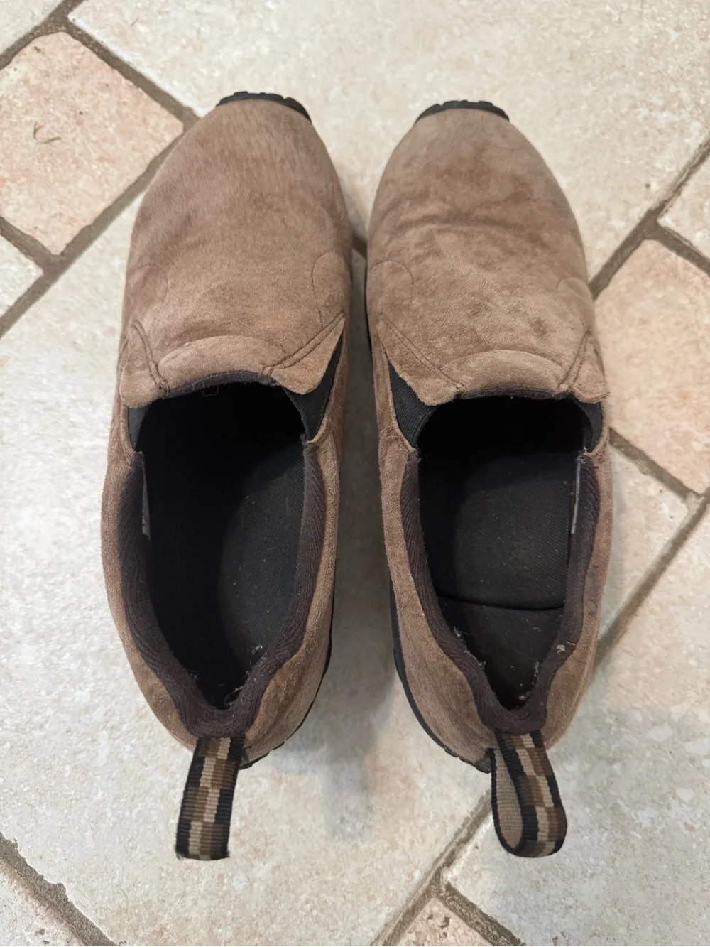 Merrell Men's Brown Suede Slip-On Loafers